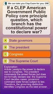 CLEP American Government Public Policy