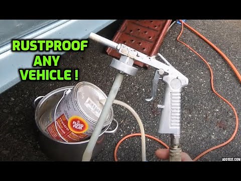 HOW TO UNDERCOAT (RUSTPROOF) A VEHICLE WITH "FLUID FILM" (NATURAL WOOL WAX)