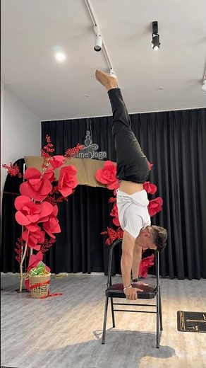 Chair Handstand Practice 🔥