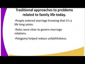 FORM 4 CRE LESSON 25 PROBLEMS ASSOCIETED TO TODAY'S FAMILY