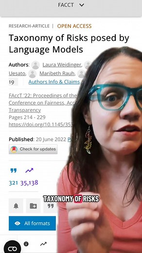 Disinformation, fraud, and cybersecurity threats… From a taxonomy of language model risks, part 4: malicious uses. Referencing: Weidinger, Laura, et al. "Taxonomy of risks posed by language models." Proceedings of the 2022 ACM conference on fairness, accountability, and transparency. 2022. | Professor Casey