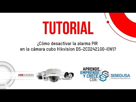 Tutorial de cómo desactivar la alarma PIR en la cámara cubo Hikvision 2CD2421G0-I(W)