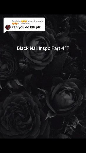 Black Nail Inspo Part 4 🖤