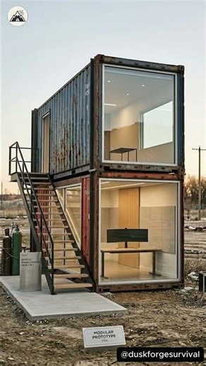 2 Shipping Containers Transformed Into Modern Office Space 🏢🔥 | Smart Workspace
