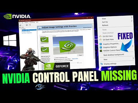 Nvidia Control Panel Display Settings Missing Windows 10 & 11 | Nvidia Control Panel Missing | 2025
