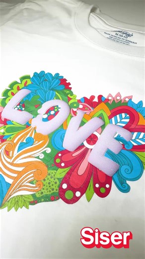 EasyColor DTV Easy Puff Glitter = diseño unico. ¿Qué esperas para probar esta combinación?. Easy Color DTV: Vinil textil imprimible en tintas InkJet (impresoras de escritorio). Easy Puff Glitter: tiene toda la magia del glitter en un vinil que se infla al contacto con el calor. ¡Be creative, Be Siser! #Siser #Viniltextil #DTF #HTV #Sublimación