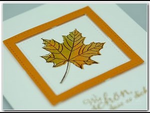 Gewusst wie - sigrids Kreativtipp - herbstliche Blätter gestalten