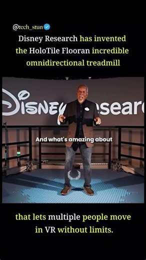 This is how we walk in the Metaverse now! 🤯 Disney's new HoloTile #innovation