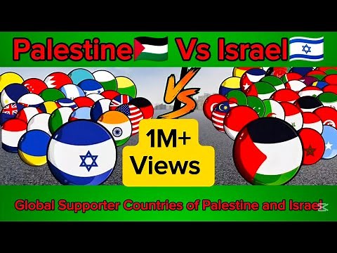 Palestine 🇵🇸 vs Israel 🇮🇱 Countryballs | Palestine supporter countries #countryballglobes