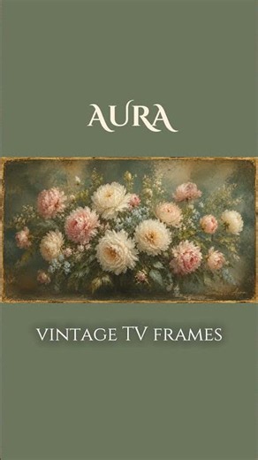 4k vintage oil painting TV background | antique floral luxury tv art wallpaper | tv gold frame