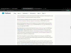 Set up Screen 1 Resource Management || Screen Flow Fundamentals Specialist Unit || Sinnihc