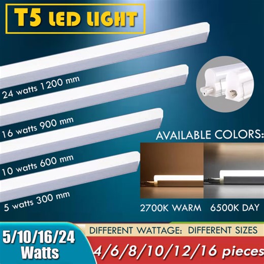 T5 LED Tube Light Square Type Ceiling Lamp 220V Super Bright for House Cove Lighting Kitchen Bedroom Mall Store Lighting | Lazada PH