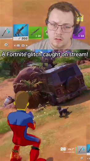 A fortnite glitch caught on stream! I am so confused right now. When did they add Transformers into Fortnite? #tiktok #fortnite #fortniteclips #funny #glich