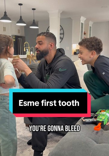 Esme Loses Her First Tooth: A Nervous Moment