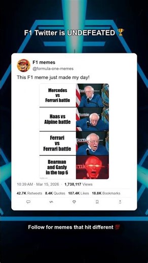 THIS F1 MEME WILL MAKE YOU LOL! 😂🏎️