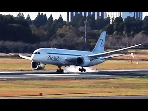 強風の成田空港