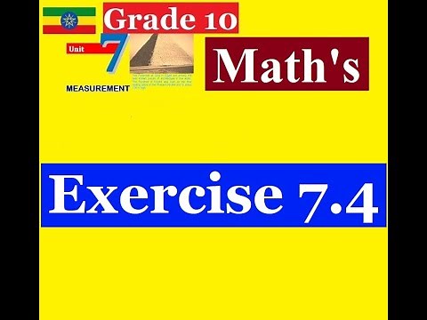 Mathematics Grade 10 Unit 7 Exercise 7.4 ‪@mathT_21‬​