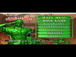 PS1 / PSX Army Men : Sarge's Heroes - Boot Camp Gameplay