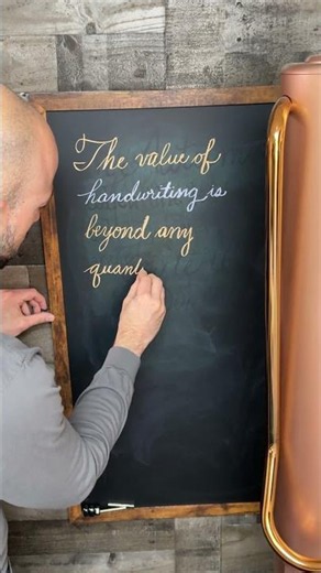 Updating the YouTube studio with a handwritten quote by calligrapher Michael Sull