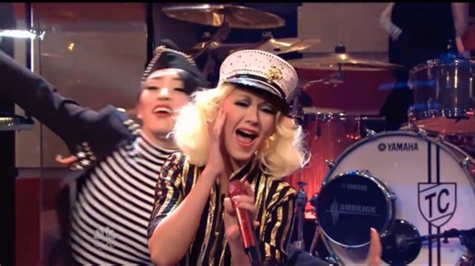 【4K音乐现场】Christina Aguilera - Candyman (The Tonight Show With Jay Leno）