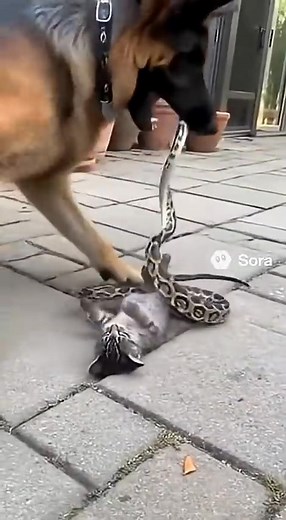 Amazing Dog Saves Kitten from Snake! | Family Animals | Facebook