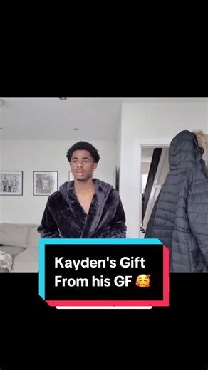 Kayden Receives a Special Dressing Gown Gift