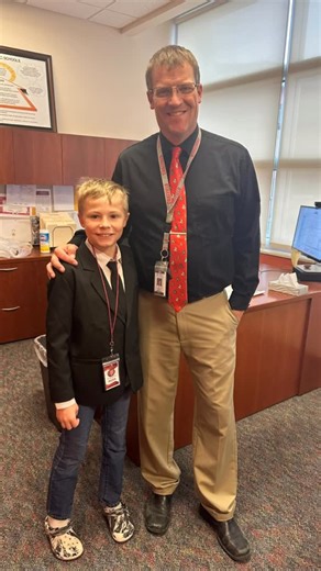 Chatfield Education Foundation on Instagram: "Kellan Eide, a sixth grader at Chatfield Elementary, recently had the opportunity to step into the role of principal for a day alongside Principal McBroom. During his day of leadership, Kellan assisted with announcements, read to a preschool class, helped Mr. Harris hand out dictionaries to third graders, assisted in the decision to close school early due to bad weather, and took on the responsibility of serving as a crossing guard. This experience w