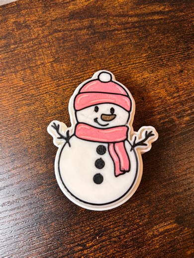 3d Printed Snowman Clicker. - Etsy