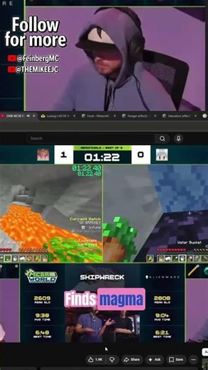 Minecraft Split-Screen Chaos: Ender Dragon Fight & Nether Race! #shorts