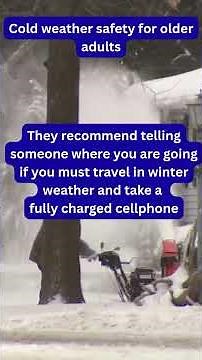 Cold weather safety for older adults