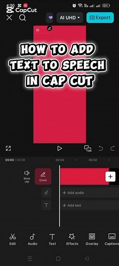 How to generate voice in capcut# text to speech #capcut