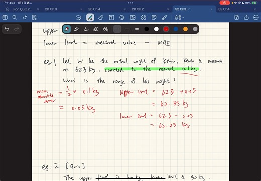 S2 exam revision ch3 measurement and error