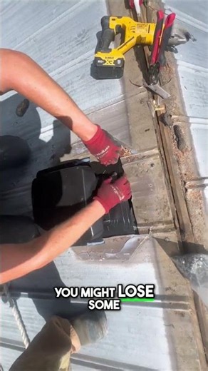 Installing a roof vent properly #roofing #metalroof #roofvent