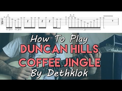How To Play "Duncan Hills Coffee Jingle" By Dethklok (Full Song Tutorial With TAB!)