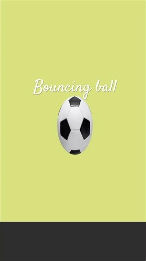 Bouncing ball animation. Adobe after effects.