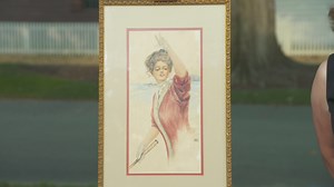 Watercolor Copy of Harrison Fisher Illustration