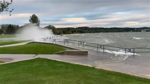 45K views · 1.1K reactions | The north wind is creating a lot of waves on West Grand Traverse Bay. Video taken Thursday, Sept. 23 at the Open Space. Send in your photos and videos here: https://upnorthlive.com/chimein | UpNorthLive | Facebook