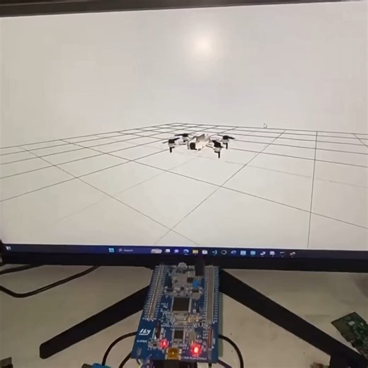 Haipeng Xue on Instagram: "“Real-Time 3D UAV Visualization System” Developed a real-time 3D drone visualization system based on FreeRTOS. The full workflow includes: On the STM32F4 Discovery board, real-time attitude data (pitch, roll, Z-axis acceleration) is collected from the onboard LIS302DL 3-axis accelerometer via SPI; The data is transferred to an ESP32 via UART; Running under FreeRTOS, the ESP32 handles network tasks and maintains a stable TCP/IP connection with a Python Flask server; Fin
