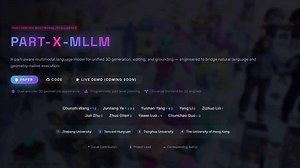 Part-X-MLLM：浙大、腾讯混元等提出首个支持Part级感知的MLLM，实现基于部件的自然语言指令操作，使用点云和自然语言实现组件化的3D资产生成和编辑