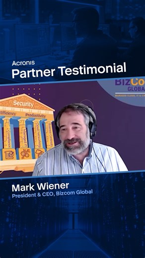 Acronis' Competitive Displacement Promo lets you make the move now — hassle-free and at no extra cost. Mark Wiener, CEO of BizCom Global, shares how his team benefited from the promo: ✔ Faster onboarding from competitor products ✔ Cost savings for customers� ✔ Greater efficiency through consolidation Don’t wait for your old vendor contract to expire. Switch to Acronis and get 100% of your usage credited back until your current contract ends. Make the move today ➡️ https://www.acronis.com/en-us/l