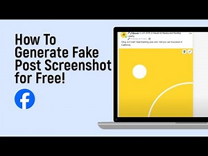 How to Generate Dummy Facebook Post Screenshot for Free [easy]