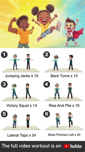 GET STRONG! Kids Full Body Workout: 20 Min Strength