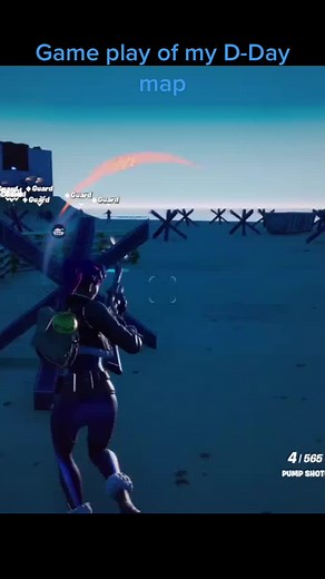 D-Day map in Fortnite #fortnite #ww2 #fyp #fypシ