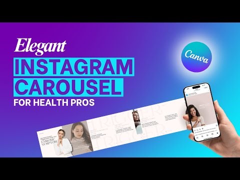 Create ELEGANT INSTAGRAM CAROUSEL In 2026 | Seamless Canva Templates for HEALTH PROS