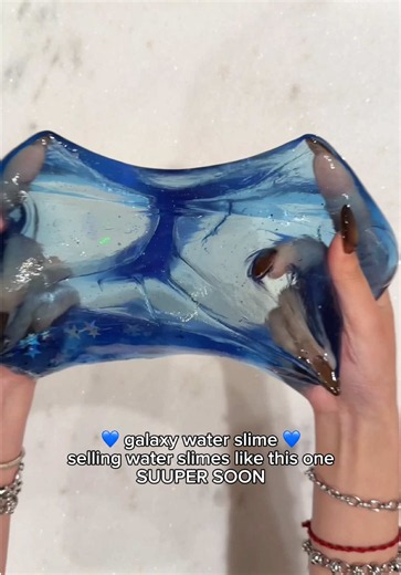 Buckets of Water Slime for Shop — satisfying slime ASMR idea
