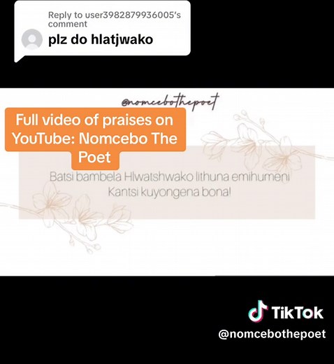 Exploring Different Surnames and Clan Names on YouTube with Nomcebo The Poet