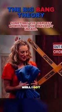 Penny Finally Admits She Didn't Want Leonard to Leave 💔 | The Big Bang Theory #shorts