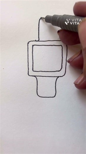 Drawing of Wrist Watch