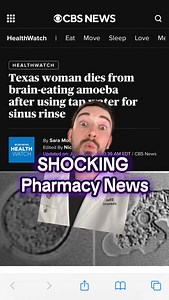 96 reactions · 6 comments | ⚠️ Never use tap water in a sinus rinse and here’s why 易 A deadly brain infection can happen if you don’t follow this one simple rule. Everyone needs to know this! #SinusRinseSafety #BrainEatingAmoeba #PharmacistTips #HealthWarning #MillennialRx #NasalIrrigation #PharmacyEducation #MedicalMythbusters #PatientSafety #ENTtips #HealthFacts | MillennialRx | Facebook