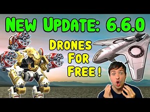 NEW Update 6.6.0 - DRONES FOR FREE & Balancing - War Robots Gameplay WR